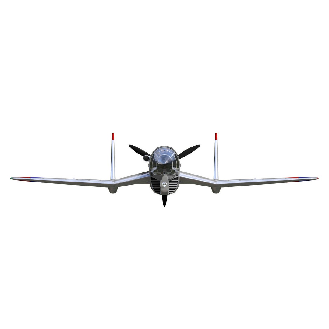 De Schelde S21 3D Model – High Poly Fighter Aircraft Prototype, FBX - View 12