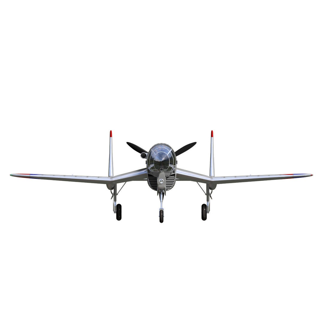 De Schelde S21 3D Model – High Poly Fighter Aircraft Prototype, FBX - View 13