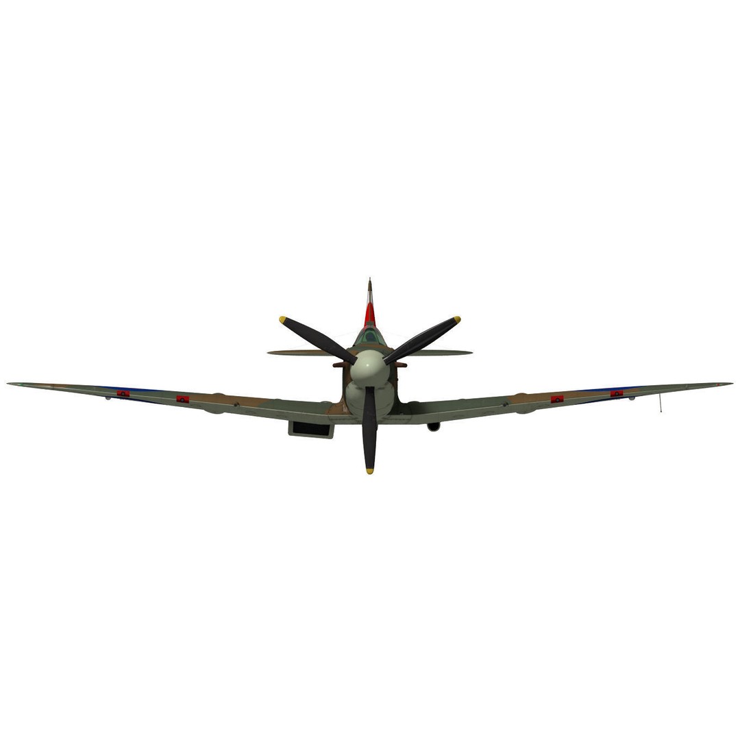 Supermarine Spitfire Mk-IIb 3D Model – High Poly Aircraft, FBX, OBJ - View 13