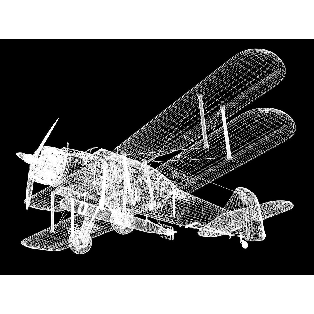 Fairey Albacore 3D Model – High Poly Military Aircraft, FBX & OBJ