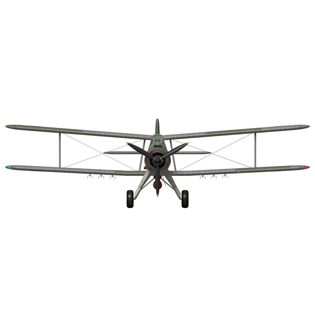 Fairey Albacore 3D Model – High Poly Military Aircraft, FBX & OBJ - View 10