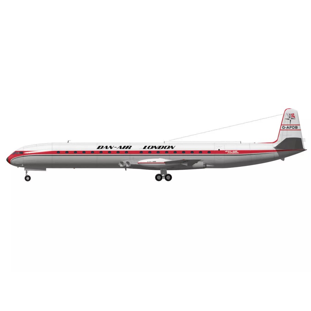 de Havilland DH.106 Comet MkIVC 3D Model – High Poly Jet Airliner, FBX - View 13