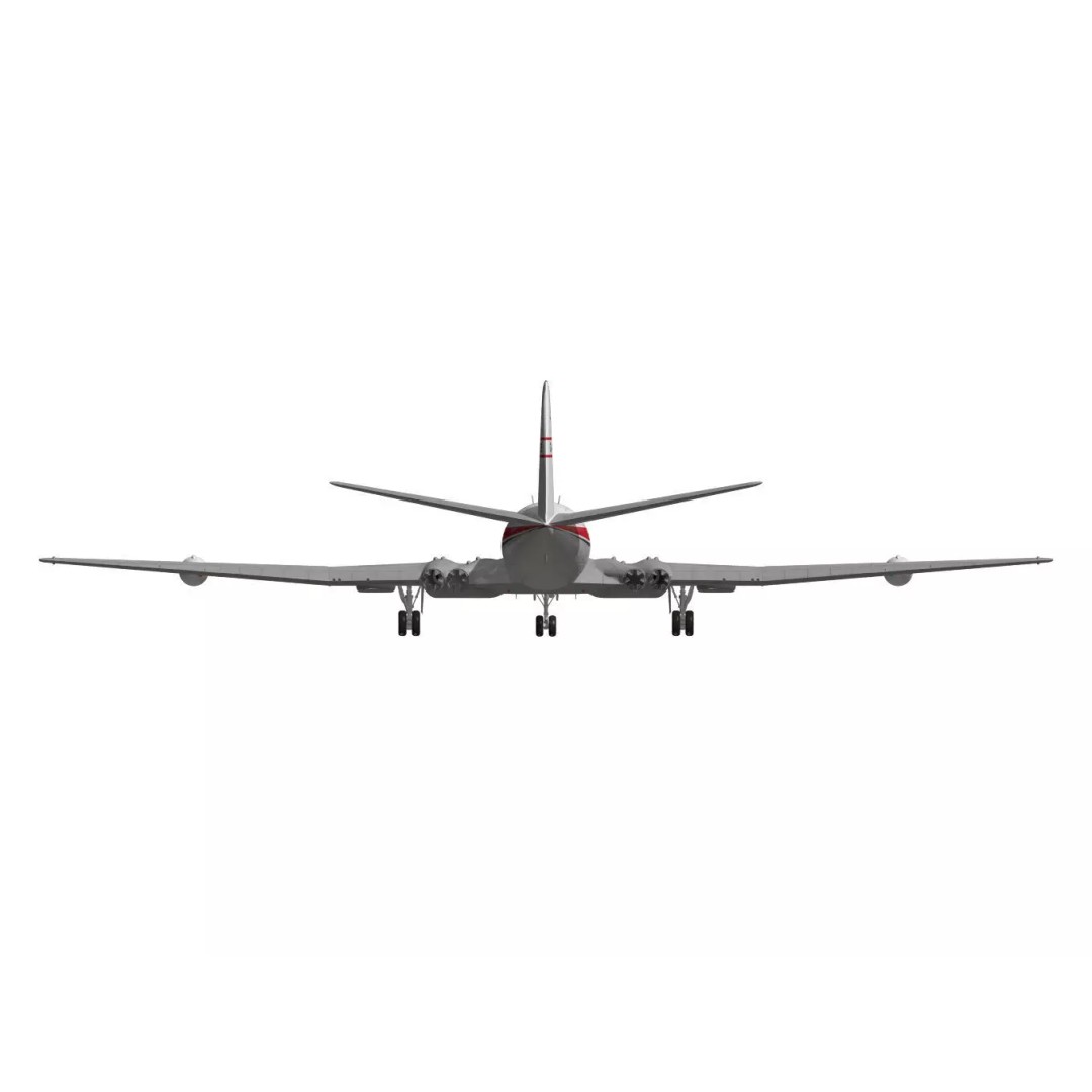 de Havilland DH.106 Comet MkIVC 3D Model – High Poly Jet Airliner, FBX - View 15