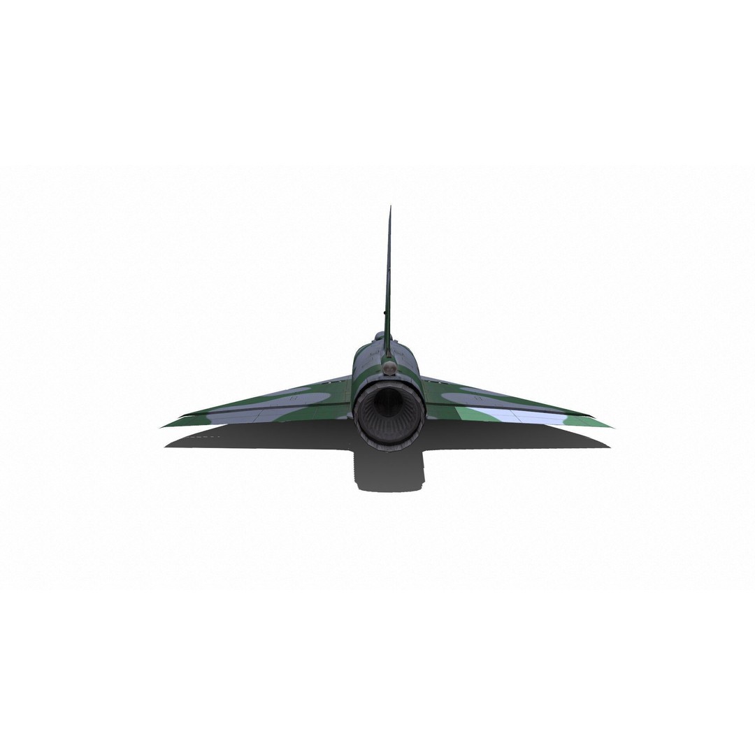 Dassault Mirage III 3D Model – Low Poly Game-Ready Aircraft, FBX - View 7