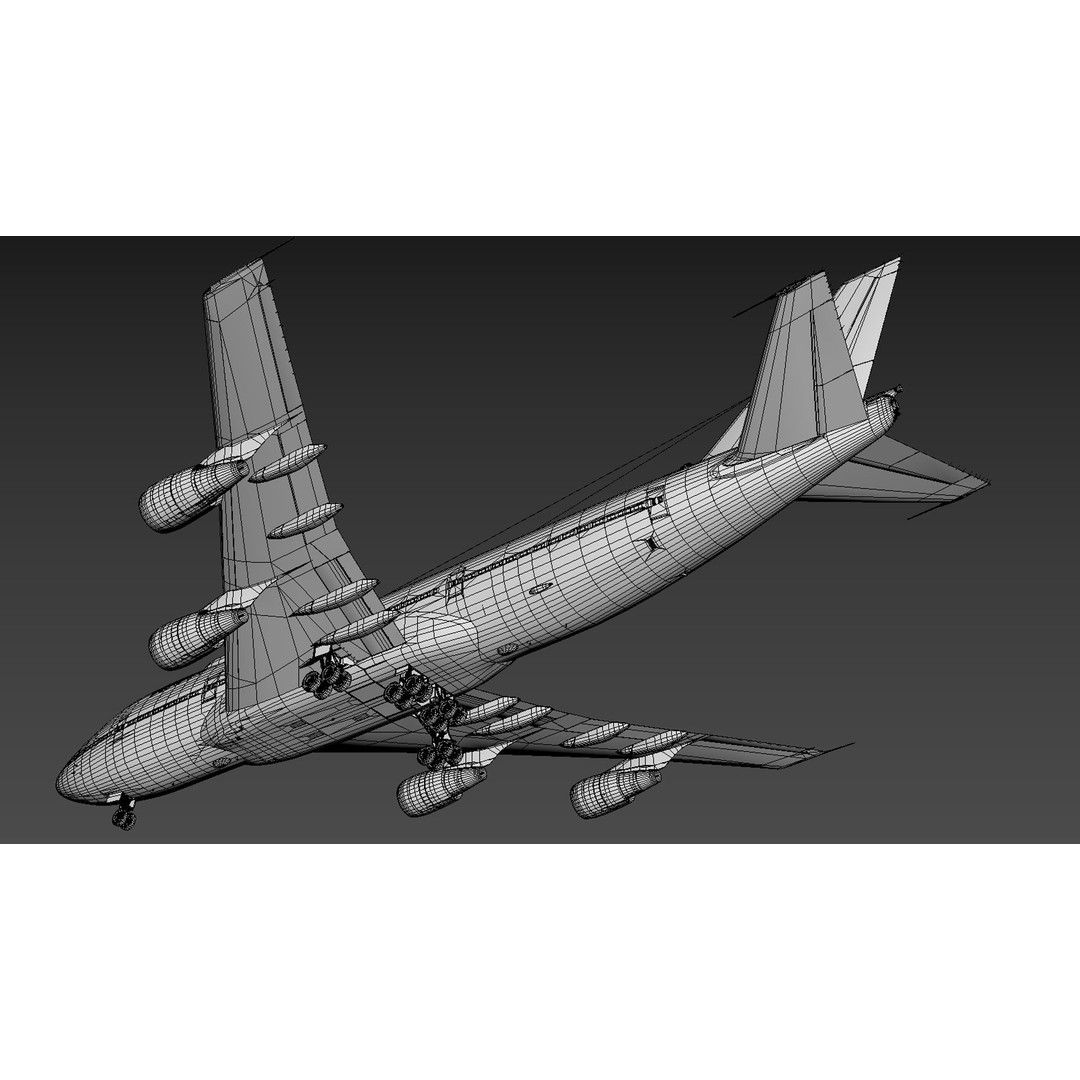 Boeing E-4 Doomsday Plane 3D Model – PBR Aircraft Asset, FBX, Blender