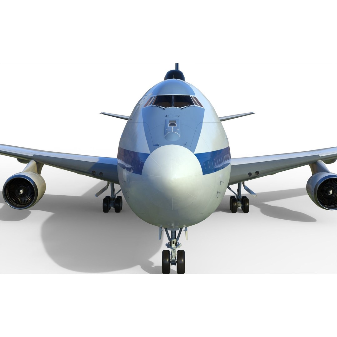 Boeing E-4 Doomsday Plane 3D Model – PBR Aircraft Asset, FBX, Blender - View 12