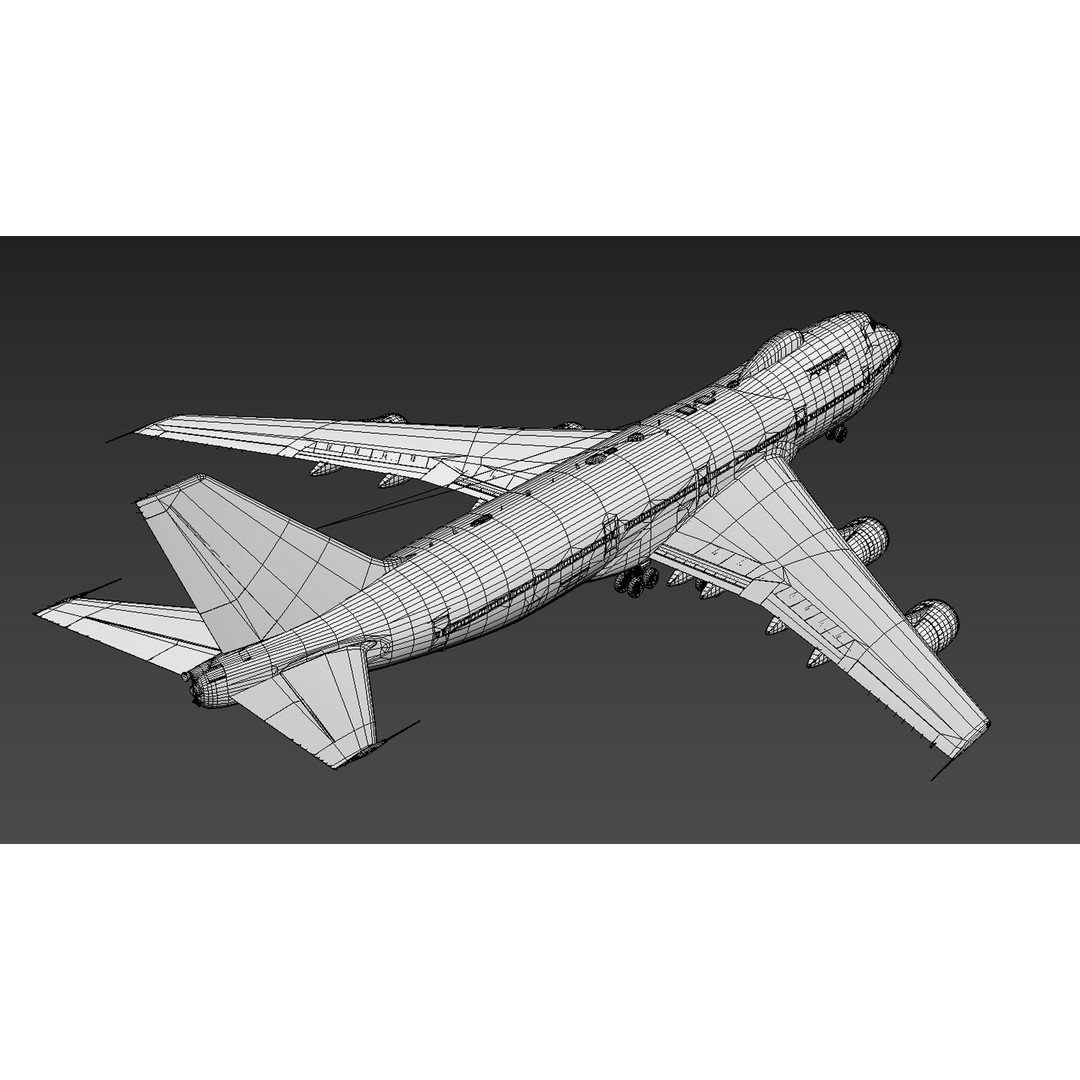 Boeing E-4 Doomsday Plane 3D Model – PBR Aircraft Asset, FBX, Blender - View 20