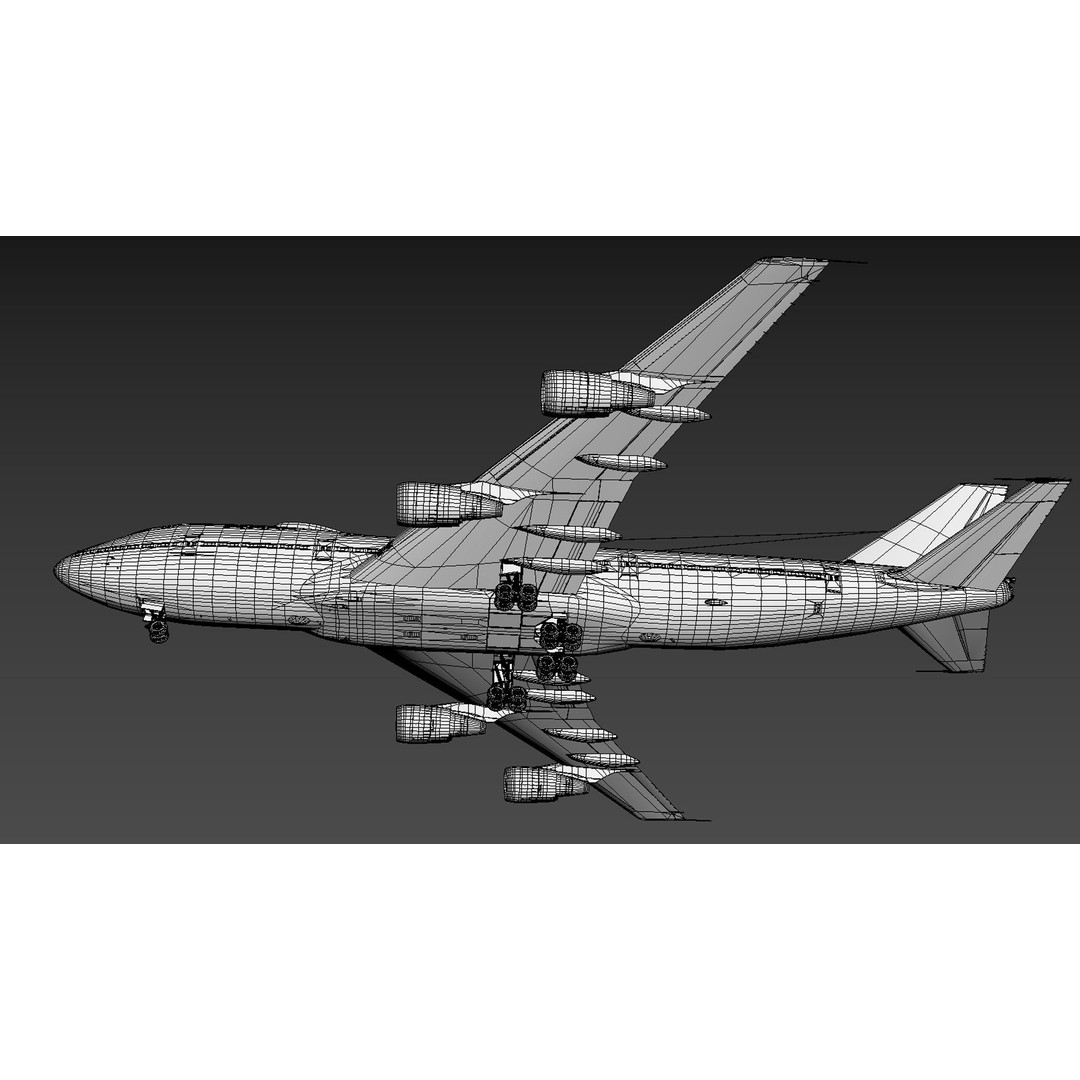 Boeing E-4 Doomsday Plane 3D Model – PBR Aircraft Asset, FBX, Blender - View 21