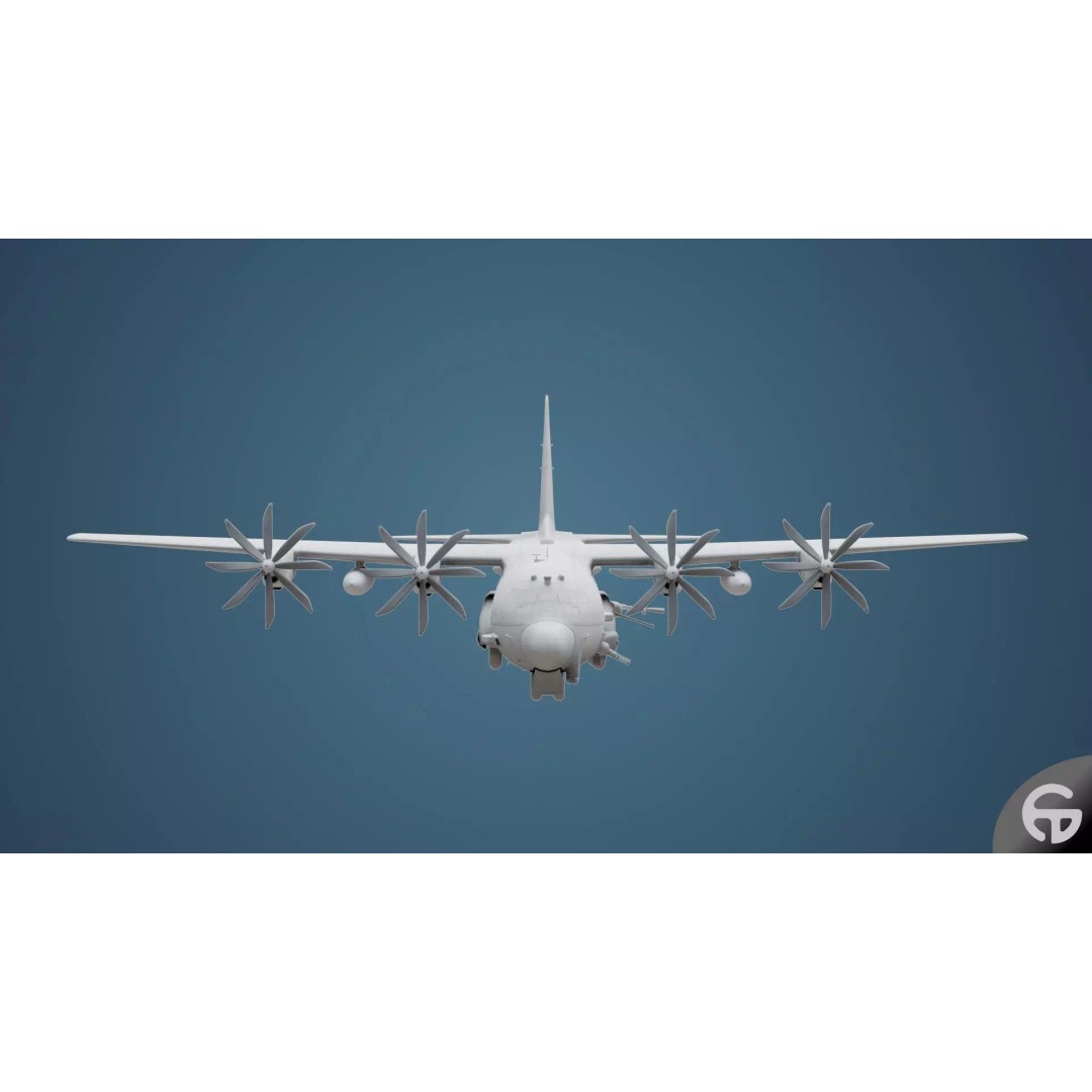 AC130 Gunship 3D Model – Realistic Low-Poly Game Asset, FBX - View 63