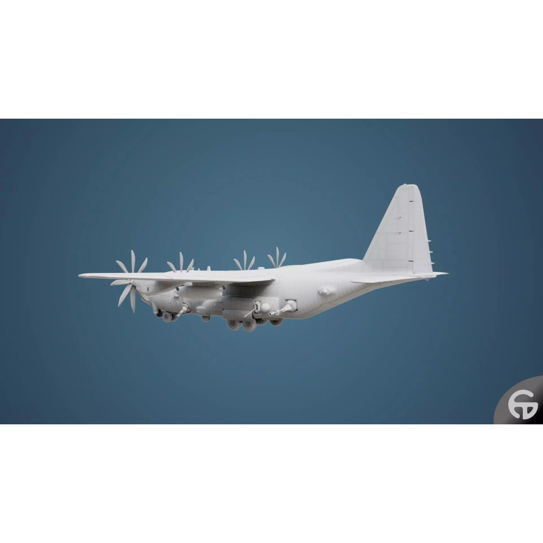 AC130 Gunship 3D Model – Realistic Low-Poly Game Asset, FBX - View 67