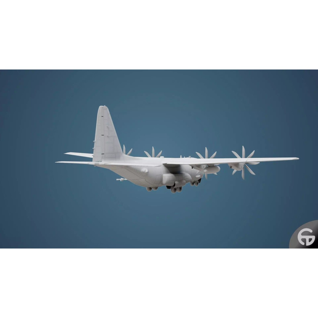 AC130 Gunship 3D Model – Realistic Low-Poly Game Asset, FBX - View 70