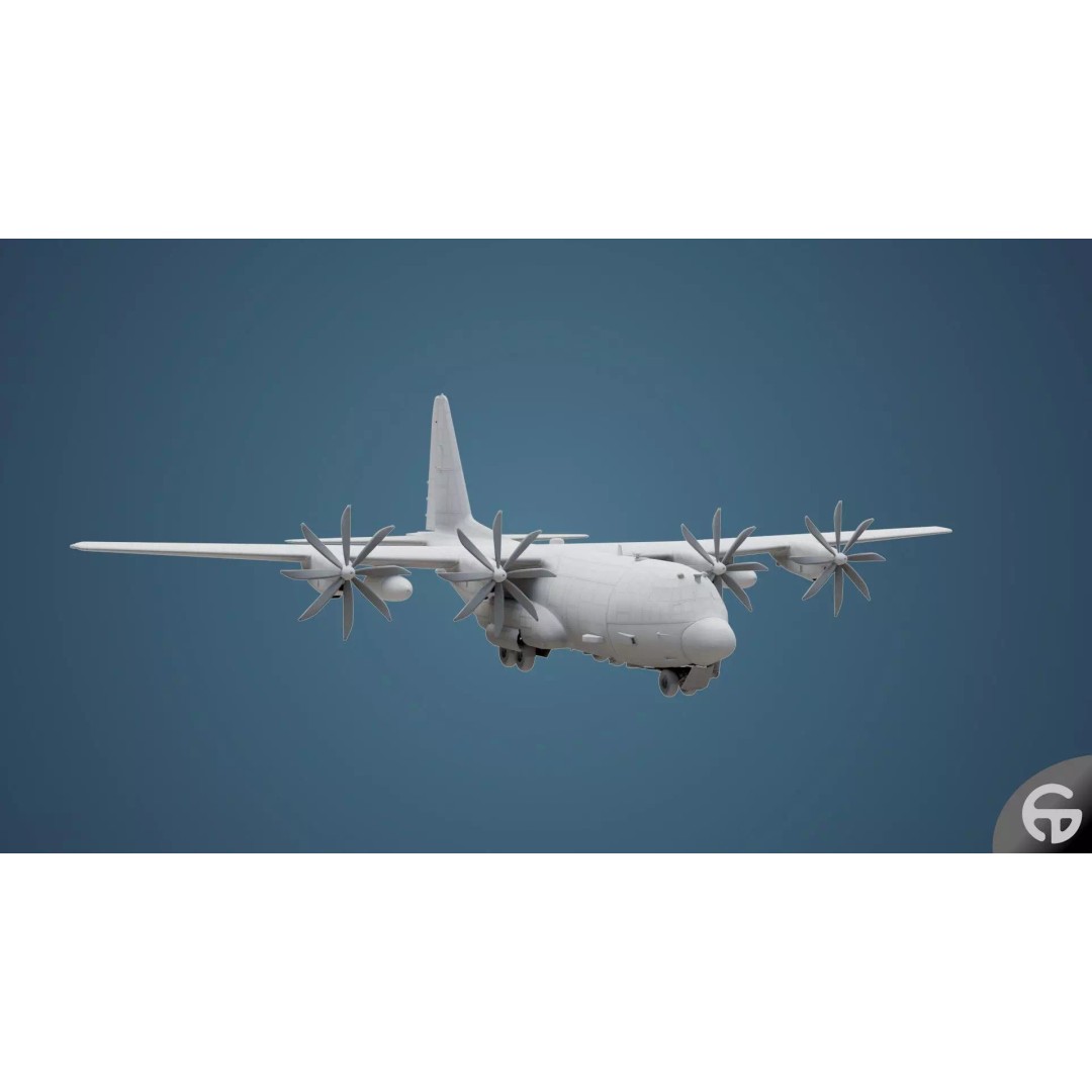 AC130 Gunship 3D Model – Realistic Low-Poly Game Asset, FBX - View 74