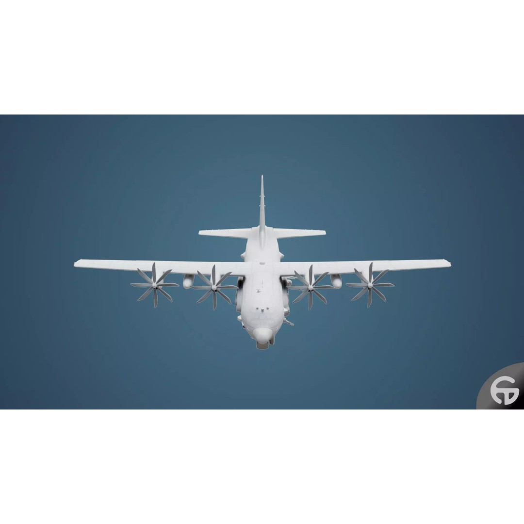 AC130 Gunship 3D Model – Realistic Low-Poly Game Asset, FBX - View 79