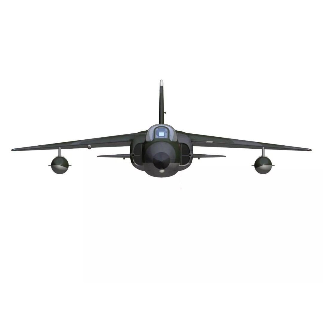 Folland Gnat F1 3D Model – High Poly Military Aircraft, FBX - View 14