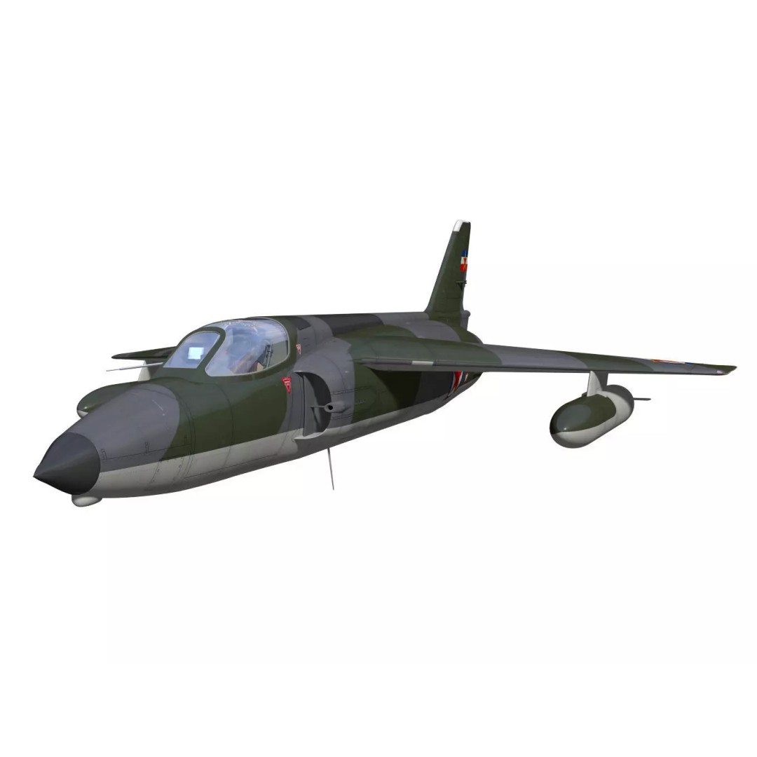 Folland Gnat F1 3D Model – High Poly Military Aircraft, FBX - View 6
