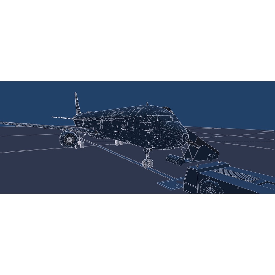 AIRBUS A321 3D Model – Detailed Commercial Aircraft with Interior