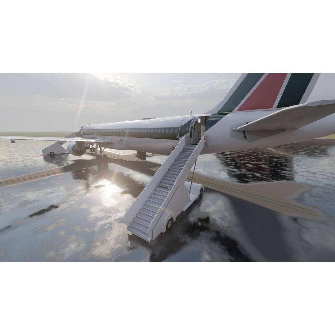 AIRBUS A321 3D Model – Detailed Commercial Aircraft with Interior - View 14