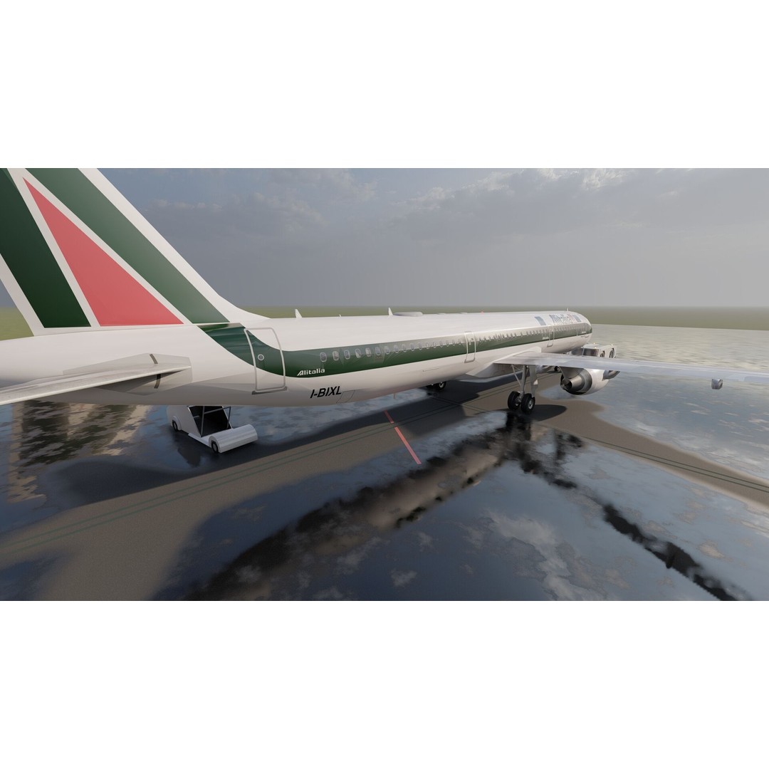 AIRBUS A321 3D Model – Detailed Commercial Aircraft with Interior - View 15