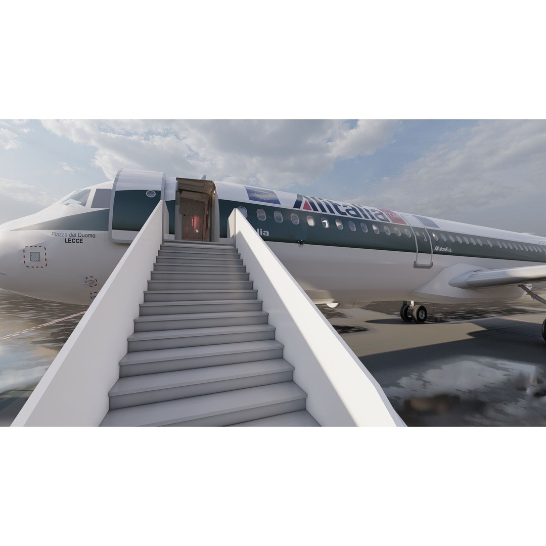 AIRBUS A321 3D Model – Detailed Commercial Aircraft with Interior - View 19