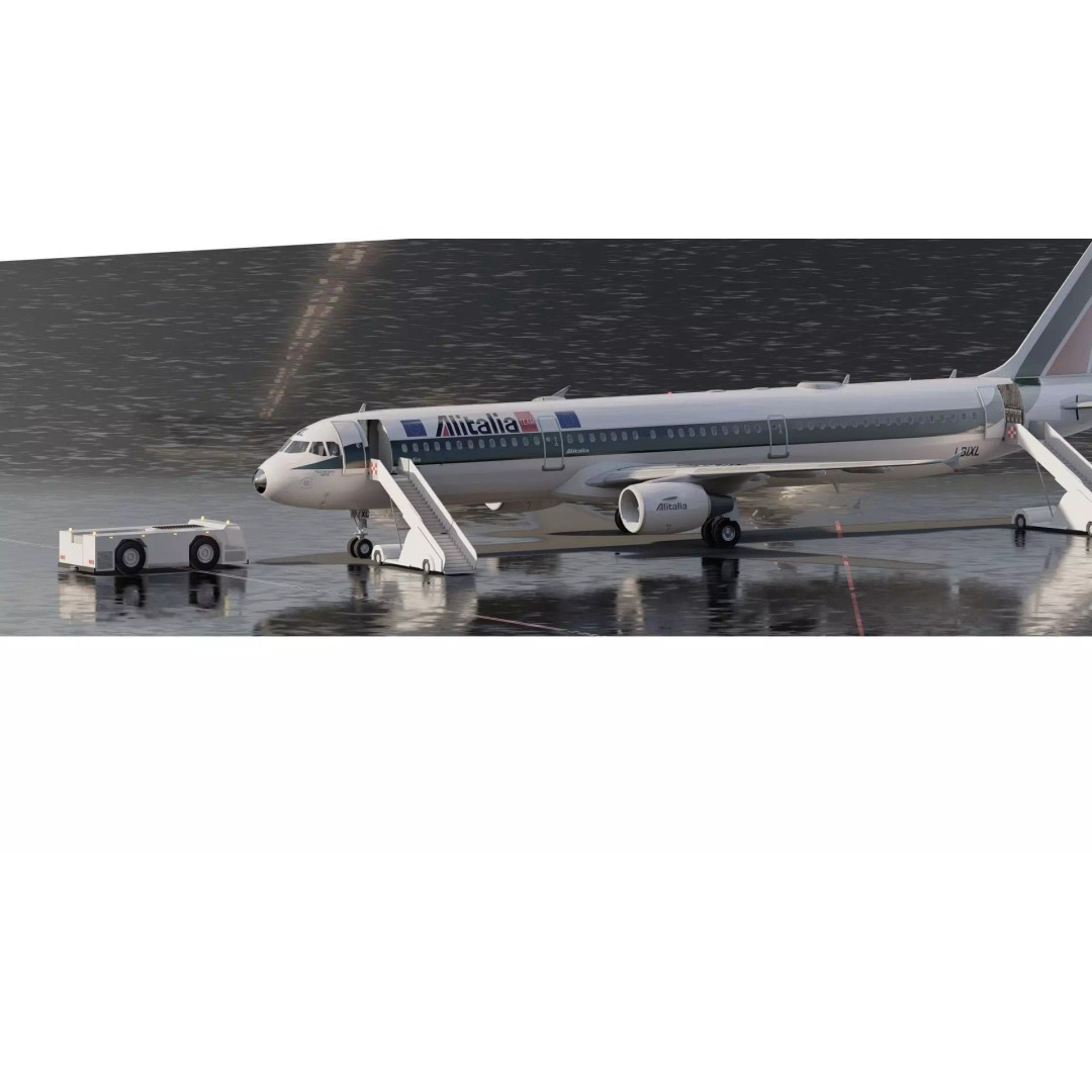 AIRBUS A321 3D Model – Detailed Commercial Aircraft with Interior - View 2