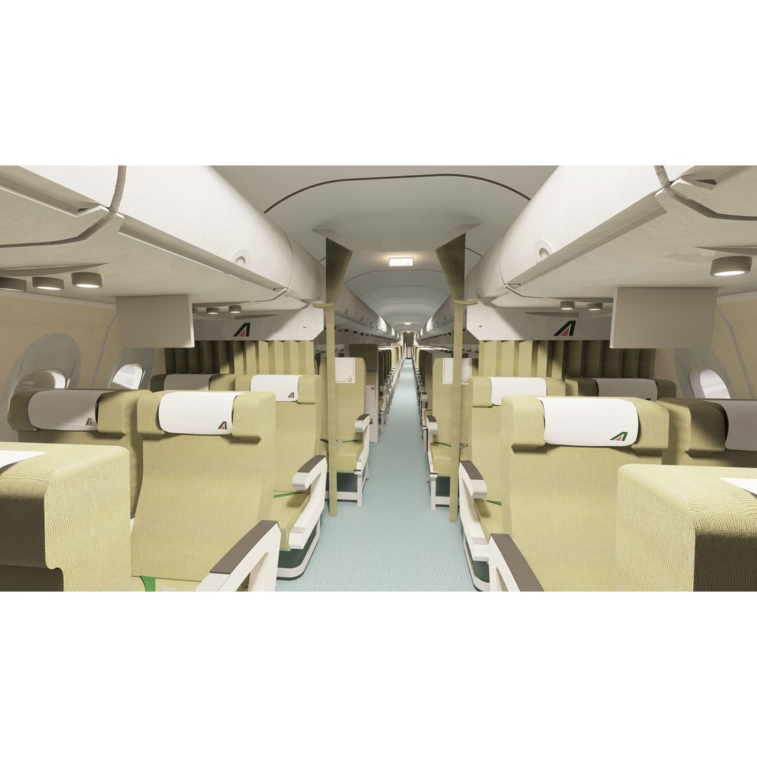 AIRBUS A321 3D Model – Detailed Commercial Aircraft with Interior - View 24