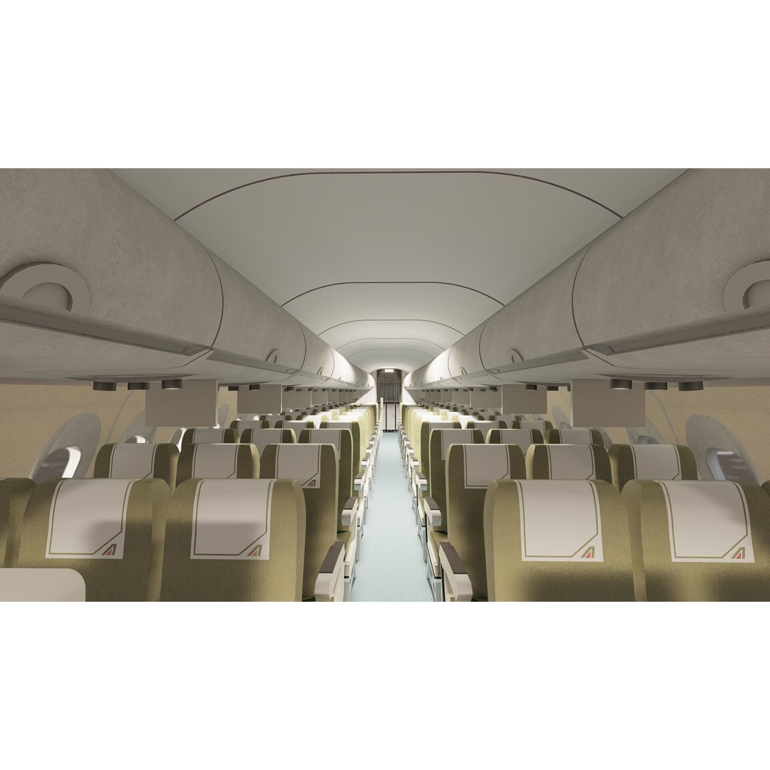 AIRBUS A321 3D Model – Detailed Commercial Aircraft with Interior - View 26
