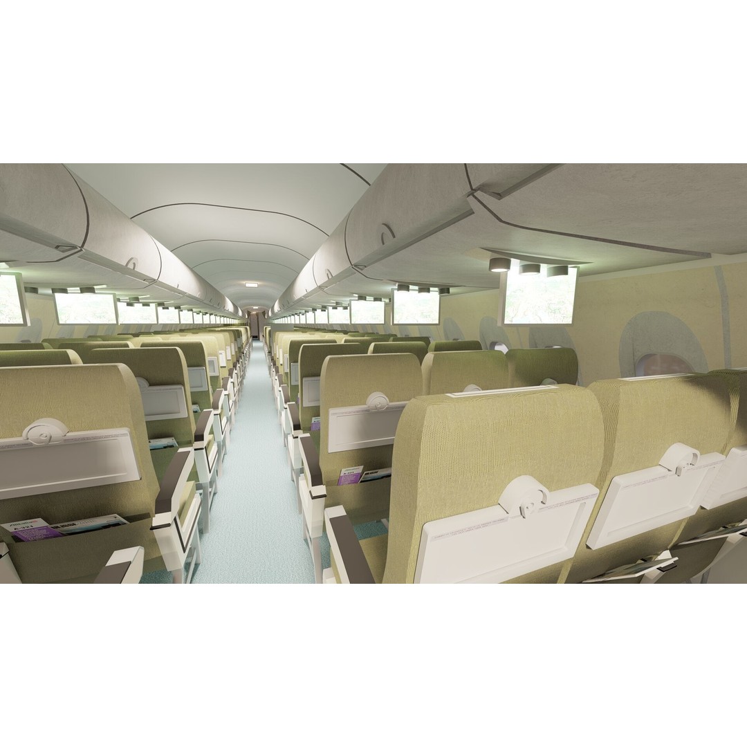 AIRBUS A321 3D Model – Detailed Commercial Aircraft with Interior - View 30