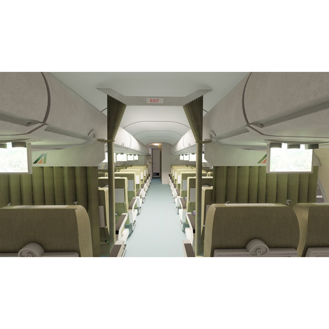 AIRBUS A321 3D Model – Detailed Commercial Aircraft with Interior - View 31