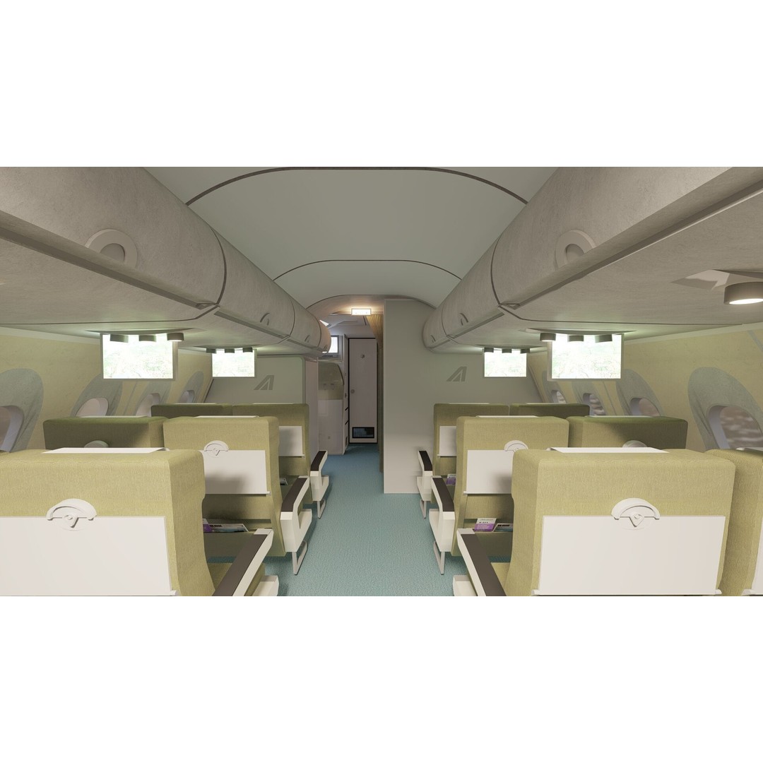 AIRBUS A321 3D Model – Detailed Commercial Aircraft with Interior - View 32