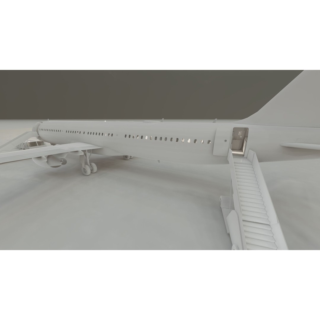 AIRBUS A321 3D Model – Detailed Commercial Aircraft with Interior - View 37