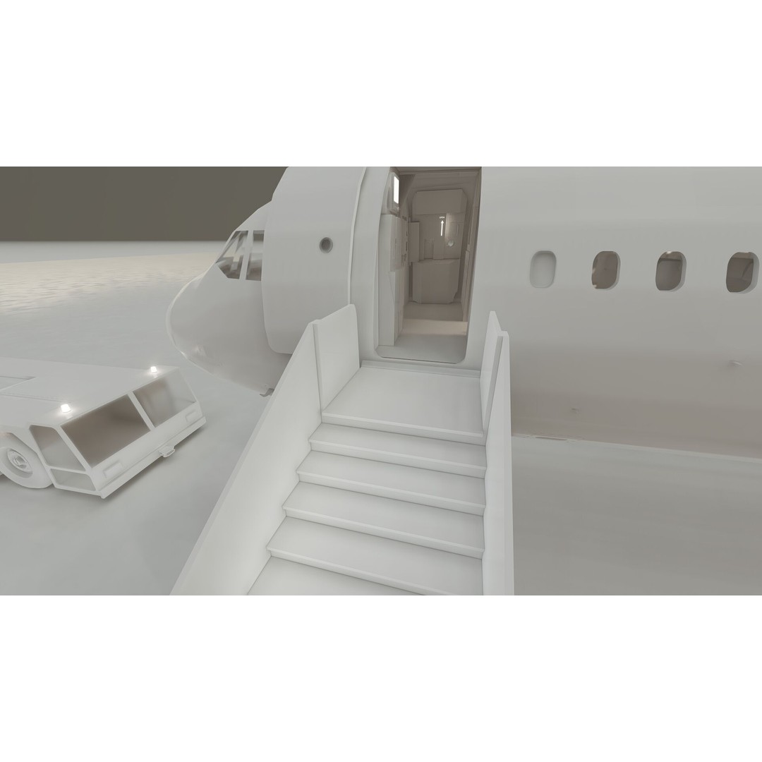 AIRBUS A321 3D Model – Detailed Commercial Aircraft with Interior - View 39