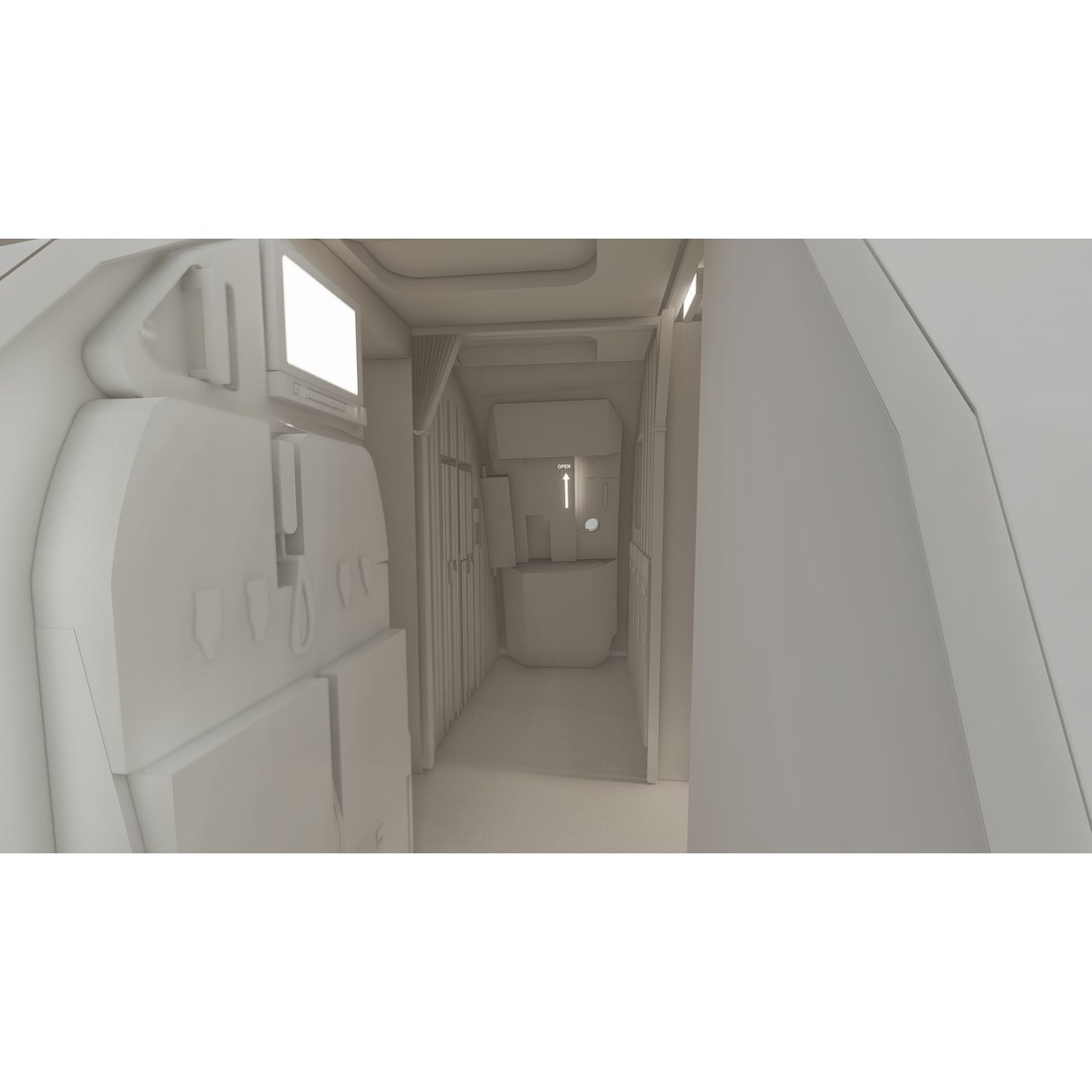 AIRBUS A321 3D Model – Detailed Commercial Aircraft with Interior - View 40