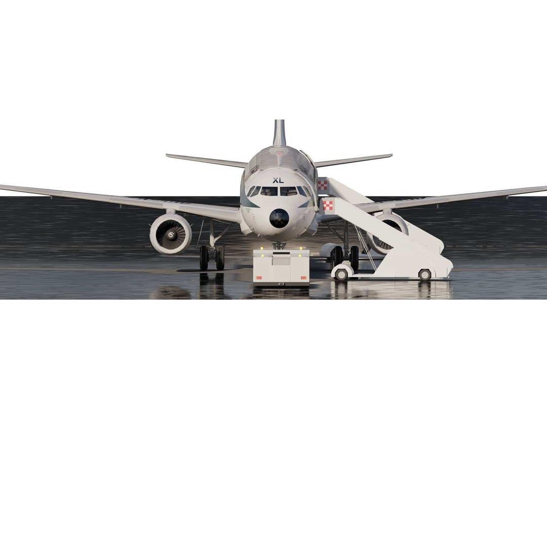 AIRBUS A321 3D Model – Detailed Commercial Aircraft with Interior - View 5