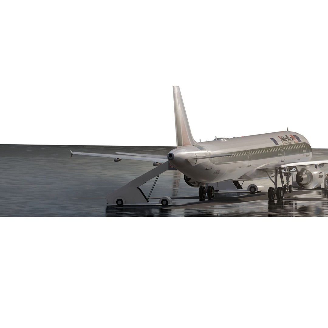 AIRBUS A321 3D Model – Detailed Commercial Aircraft with Interior - View 7