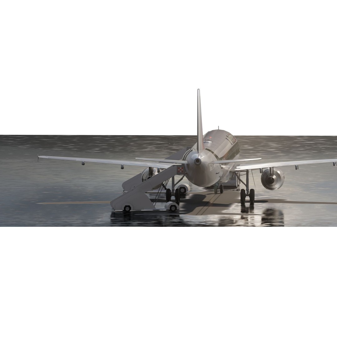 AIRBUS A321 3D Model – Detailed Commercial Aircraft with Interior - View 8