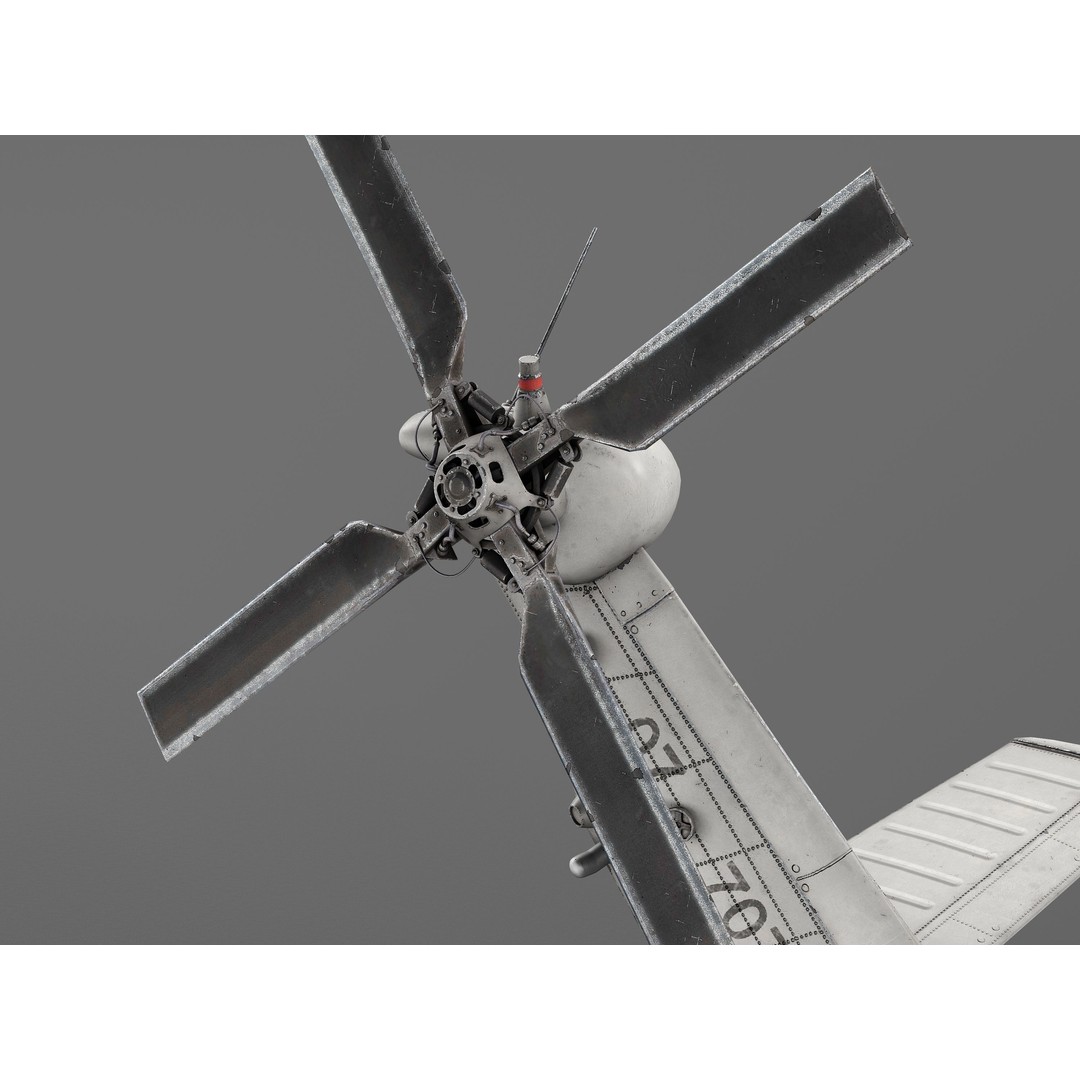 Sikorsky SH-60 Seahawk 3D Model – High Detail Military Helicopter, FBX - View 11