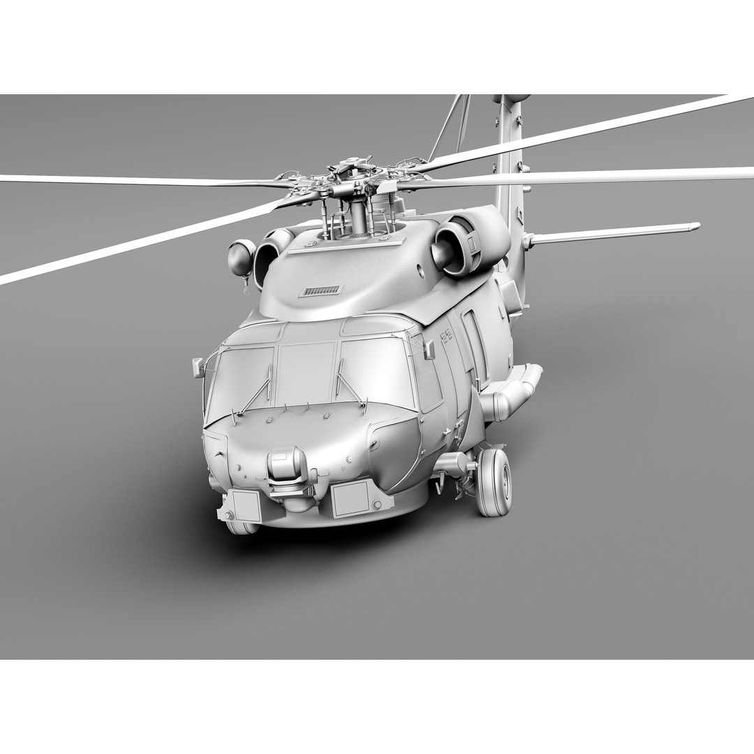 Sikorsky SH-60 Seahawk 3D Model – High Detail Military Helicopter, FBX - View 17