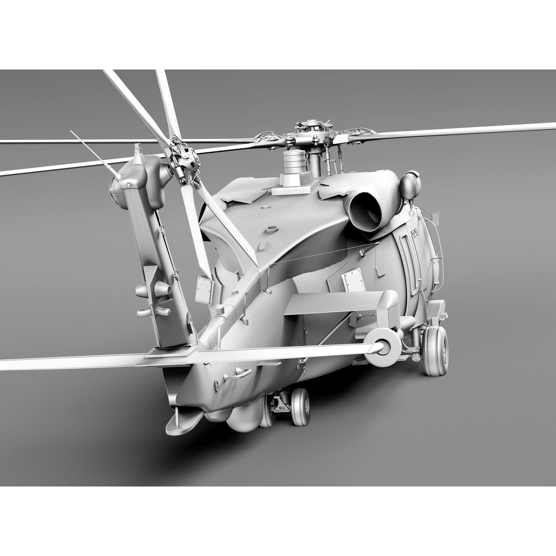 Sikorsky SH-60 Seahawk 3D Model – High Detail Military Helicopter, FBX - View 21