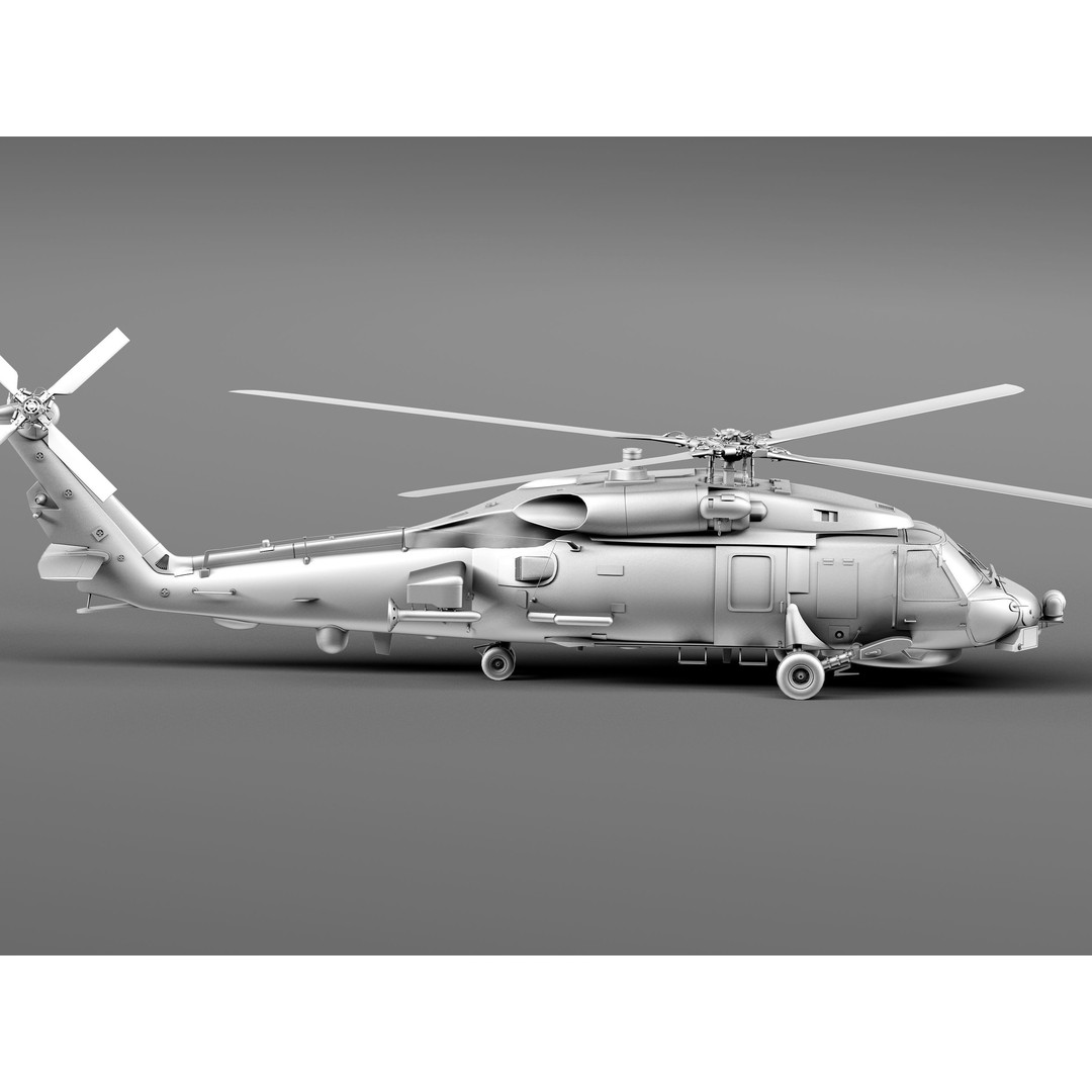 Sikorsky SH-60 Seahawk 3D Model – High Detail Military Helicopter, FBX - View 22