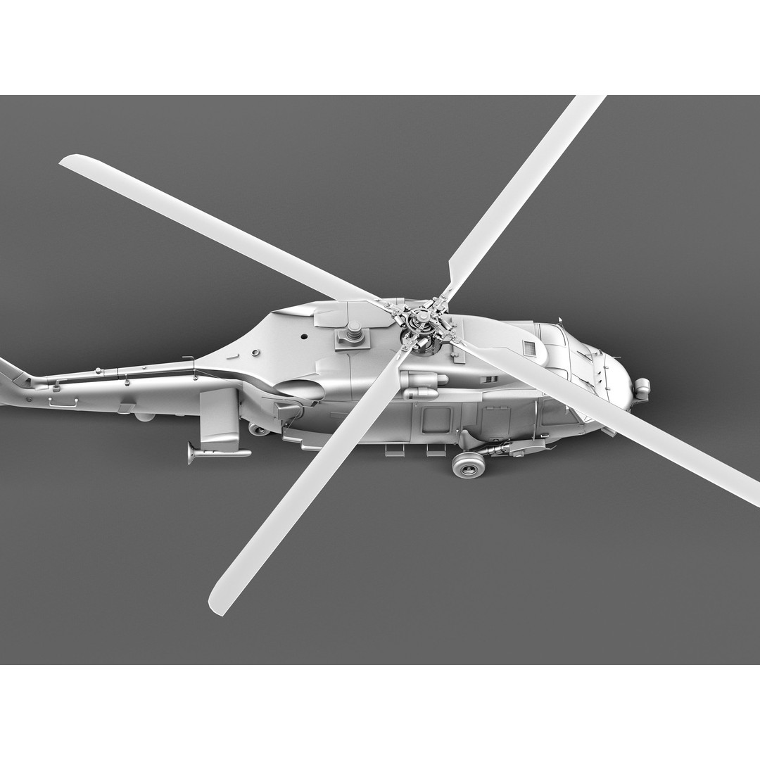 Sikorsky SH-60 Seahawk 3D Model – High Detail Military Helicopter, FBX - View 23