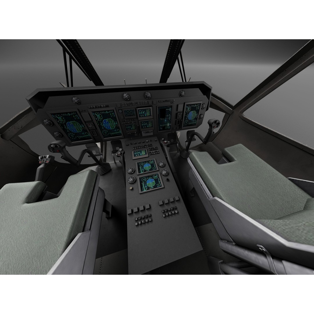 Sikorsky SH-60 Seahawk 3D Model – High Detail Military Helicopter, FBX - View 24