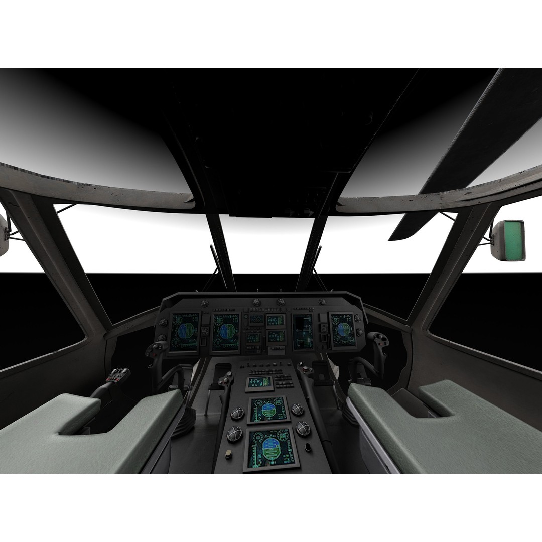 Sikorsky SH-60 Seahawk 3D Model – High Detail Military Helicopter, FBX - View 25