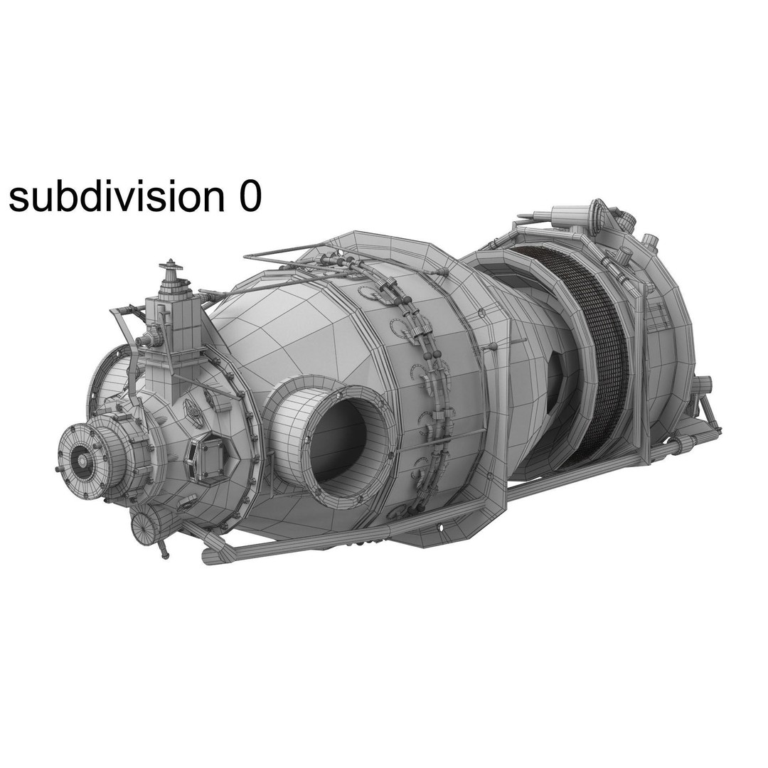 Pratt and Whitney Canada PT6 Engine 3D Model – PBR Game-Ready, FBX, OBJ - View 23