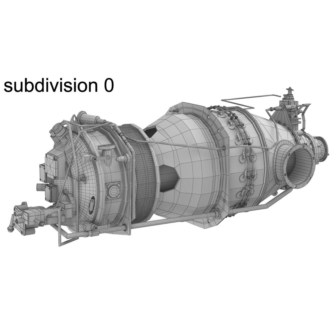 Pratt and Whitney Canada PT6 Engine 3D Model – PBR Game-Ready, FBX, OBJ - View 25