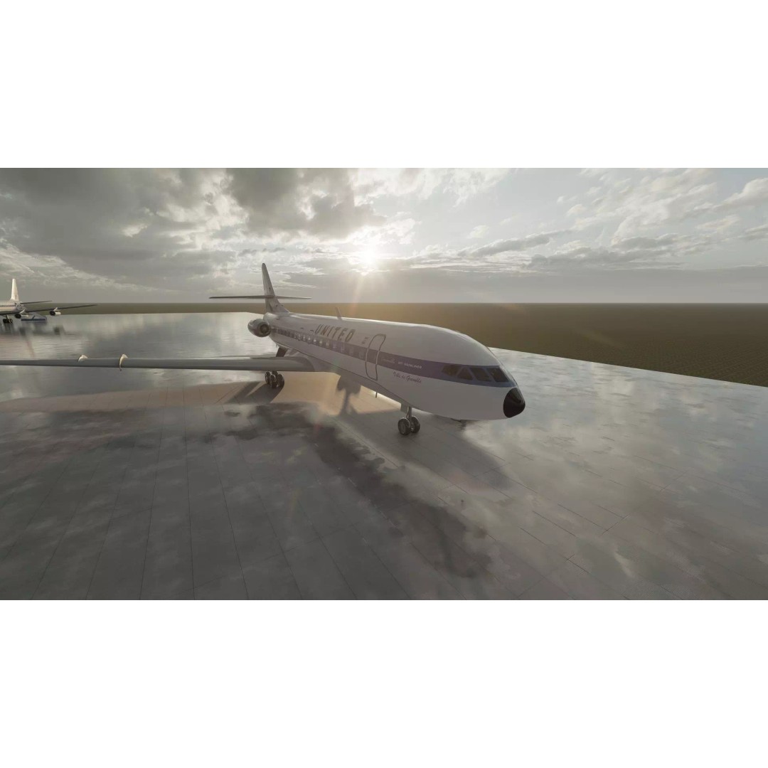 DC-8-62H 3D Model – Detailed Aircraft with Interior, FBX, OBJ - View 13