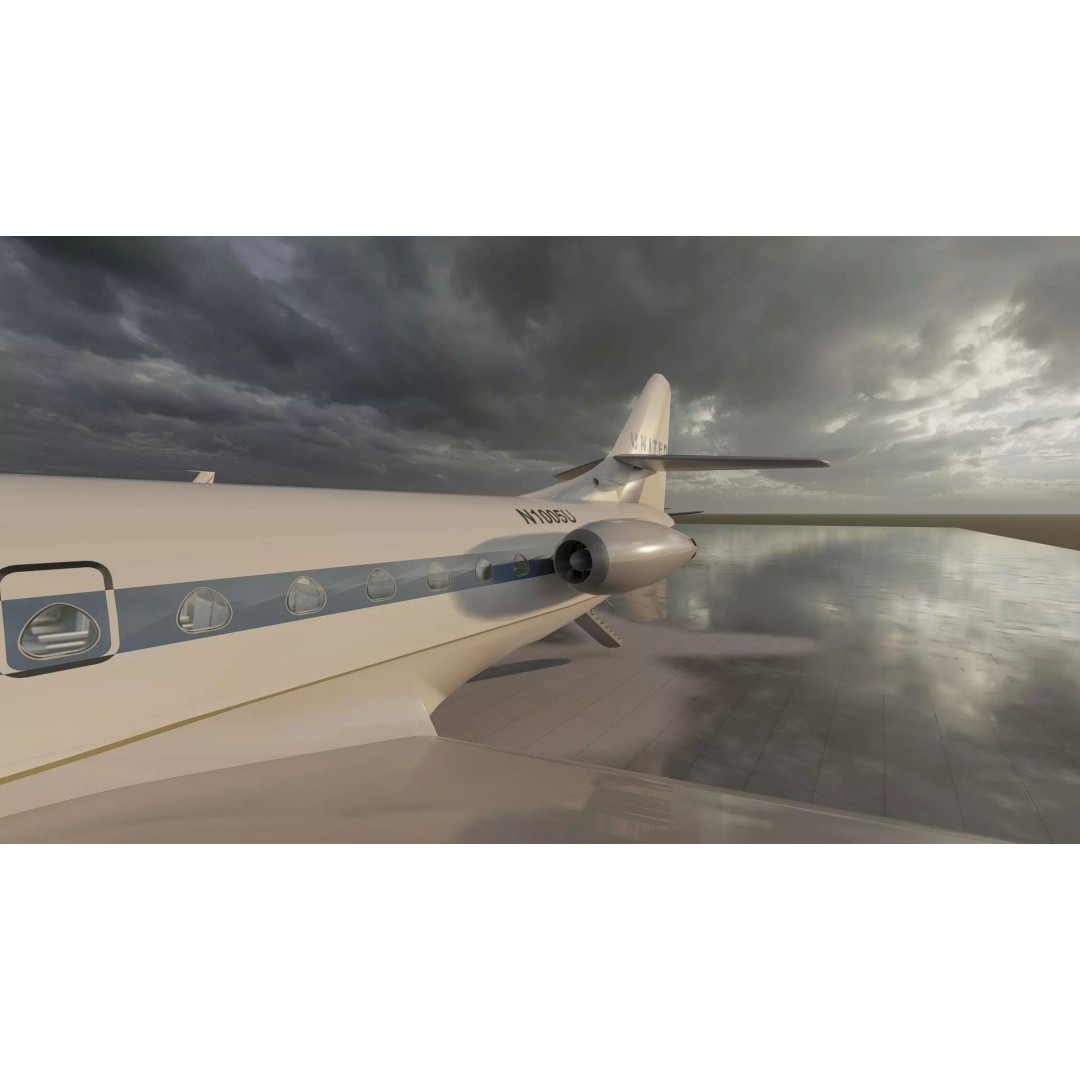 DC-8-62H 3D Model – Detailed Aircraft with Interior, FBX, OBJ - View 16