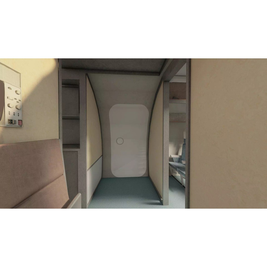 DC-8-62H 3D Model – Detailed Aircraft with Interior, FBX, OBJ - View 19