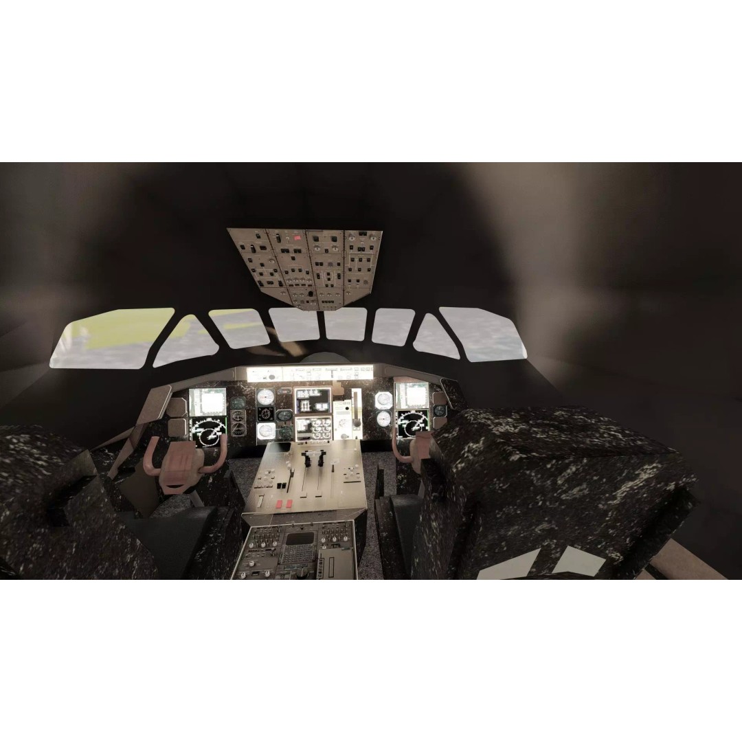 DC-8-62H 3D Model – Detailed Aircraft with Interior, FBX, OBJ - View 21