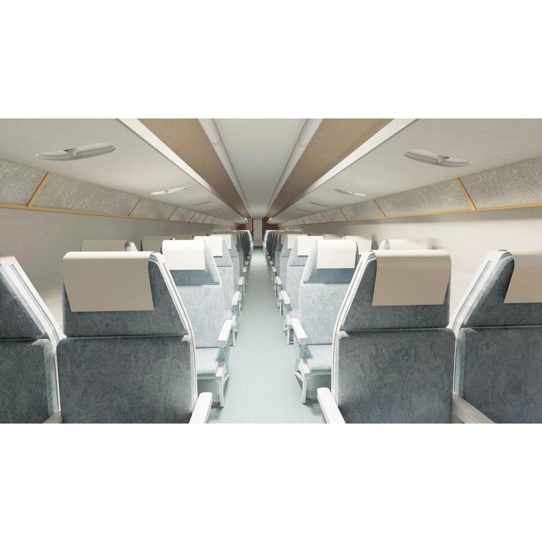 DC-8-62H 3D Model – Detailed Aircraft with Interior, FBX, OBJ - View 22