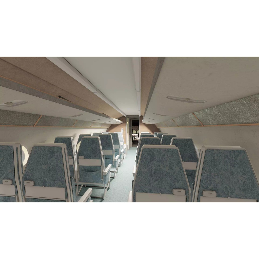 DC-8-62H 3D Model – Detailed Aircraft with Interior, FBX, OBJ - View 26